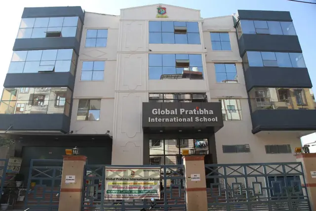 Inside the school at Dwarka School of Music