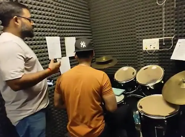 Learning and practice at Dwarka School of Music