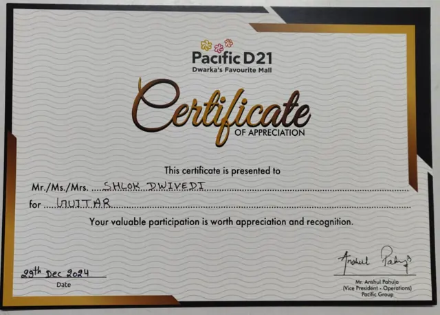 School achievements at Dwarka School of Music