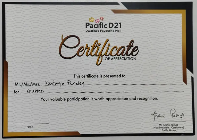 School achievements at Dwarka School of Music